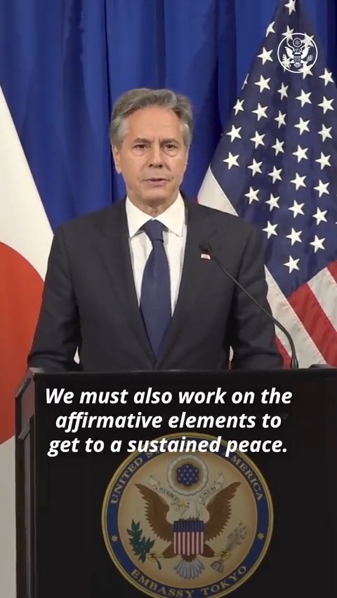 The affirmative elements to get to a sustained peace must include a pathway to Israelis and Palestinians living side by side in states of their own, with equal measures of security, freedom, opportunity, and dignity.