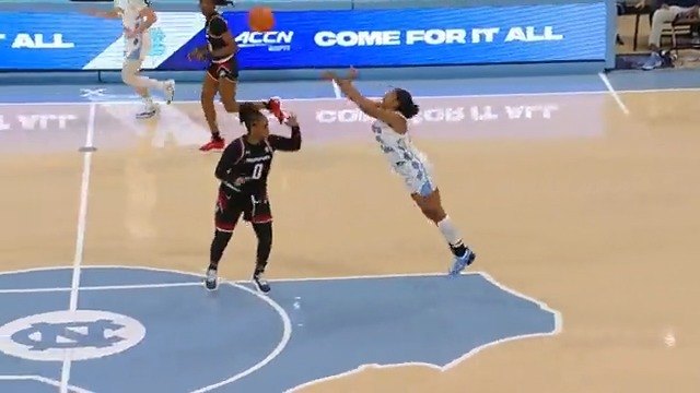 Welcome to Carmichael, Indya Nivar 🎉 Nothing like a buzzer-beater in your first game as a Tar Heel 😏 Watch on ACCNX here: #GoHeels | @Nivar_2022