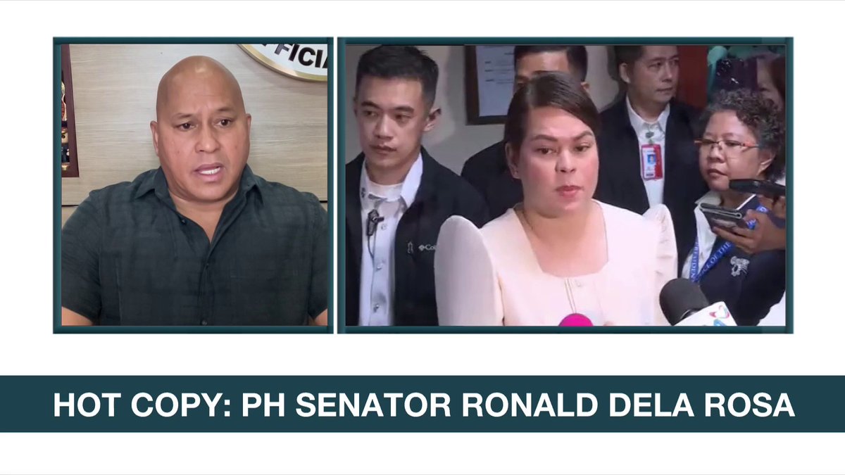 Senator Bato dela Rosa categorically said he is in favor of giving confidential funds to the Office of the Vice President. #ANCHeadstart
