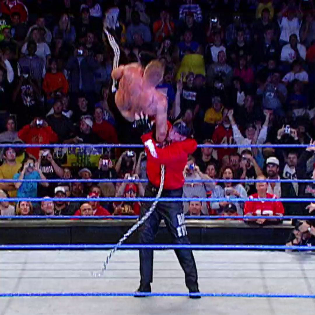 The way Brock Lesnar took this Chokeslam from the Undertaker