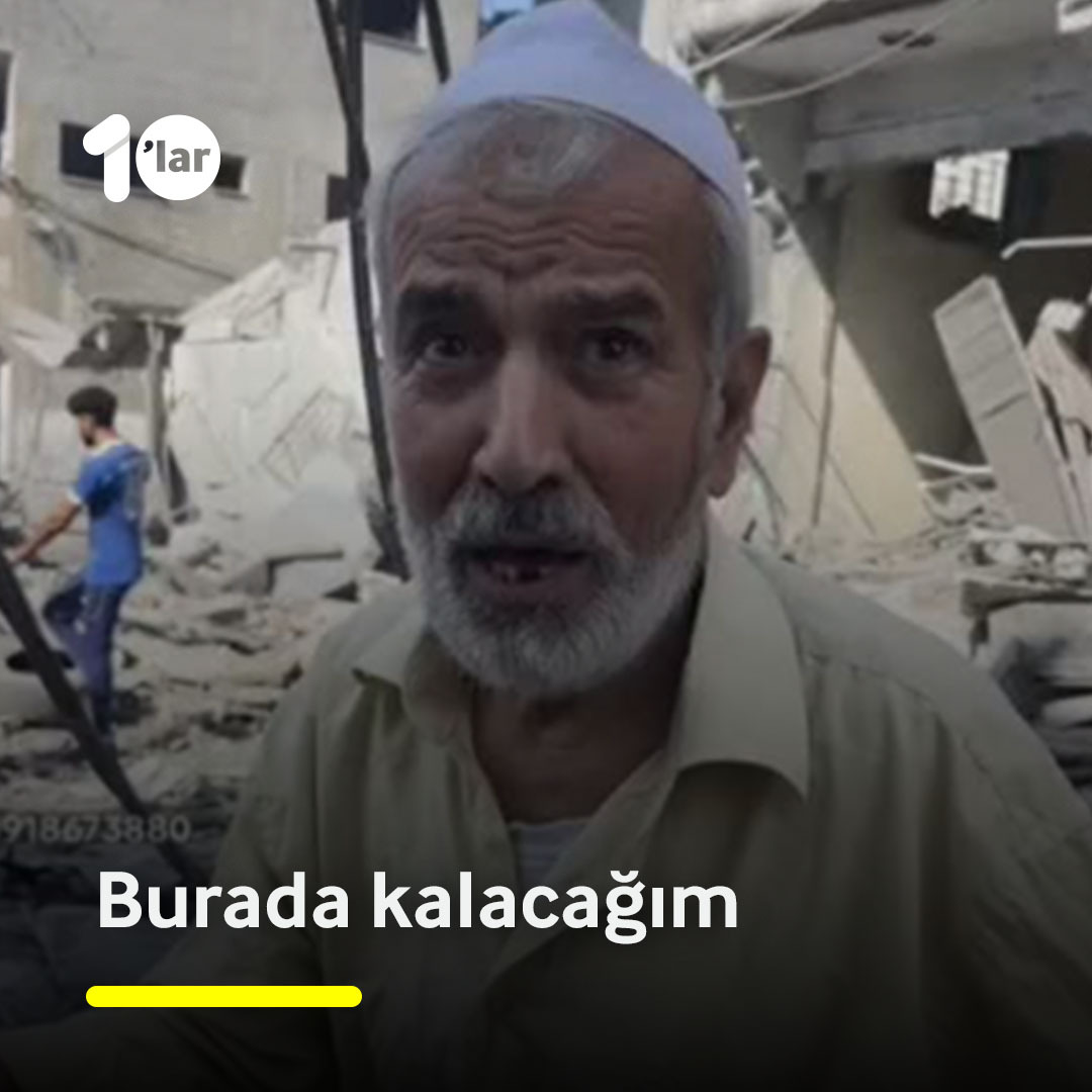 "Biz arındırılıyoruz, onlar ise yok olacak..." Evini kaybeden #Gazzeli yaşlı adam, her insan için bir şey söylüyor... #Gazze