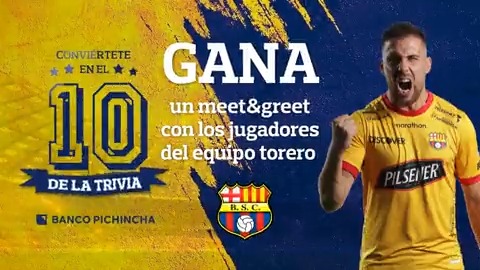 ¿Quieres asistir a un meet&greet con BARCELONA S.C.? 💛 Ahora puedes conseguirlo gracias a #ElDiezDeLaTrivia ✌️ ➡️ Si haces RT o Like, te llegará una notificación para contestar 4 preguntas. Acierta todas las respuestas para entrar en el SORTEO.
