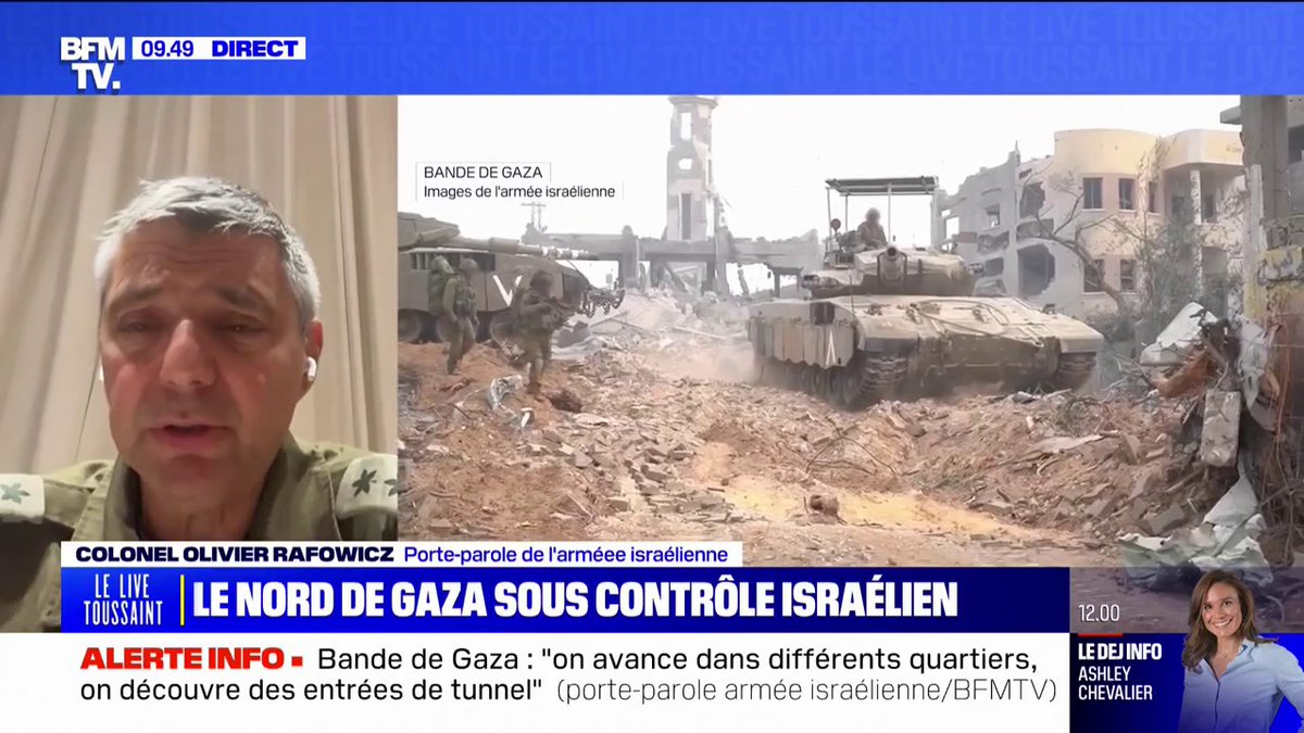 "Il y aurait au moins 2000 terroristes éliminés": un porte-parole de l'armée israélienne s'exprime sur BFM