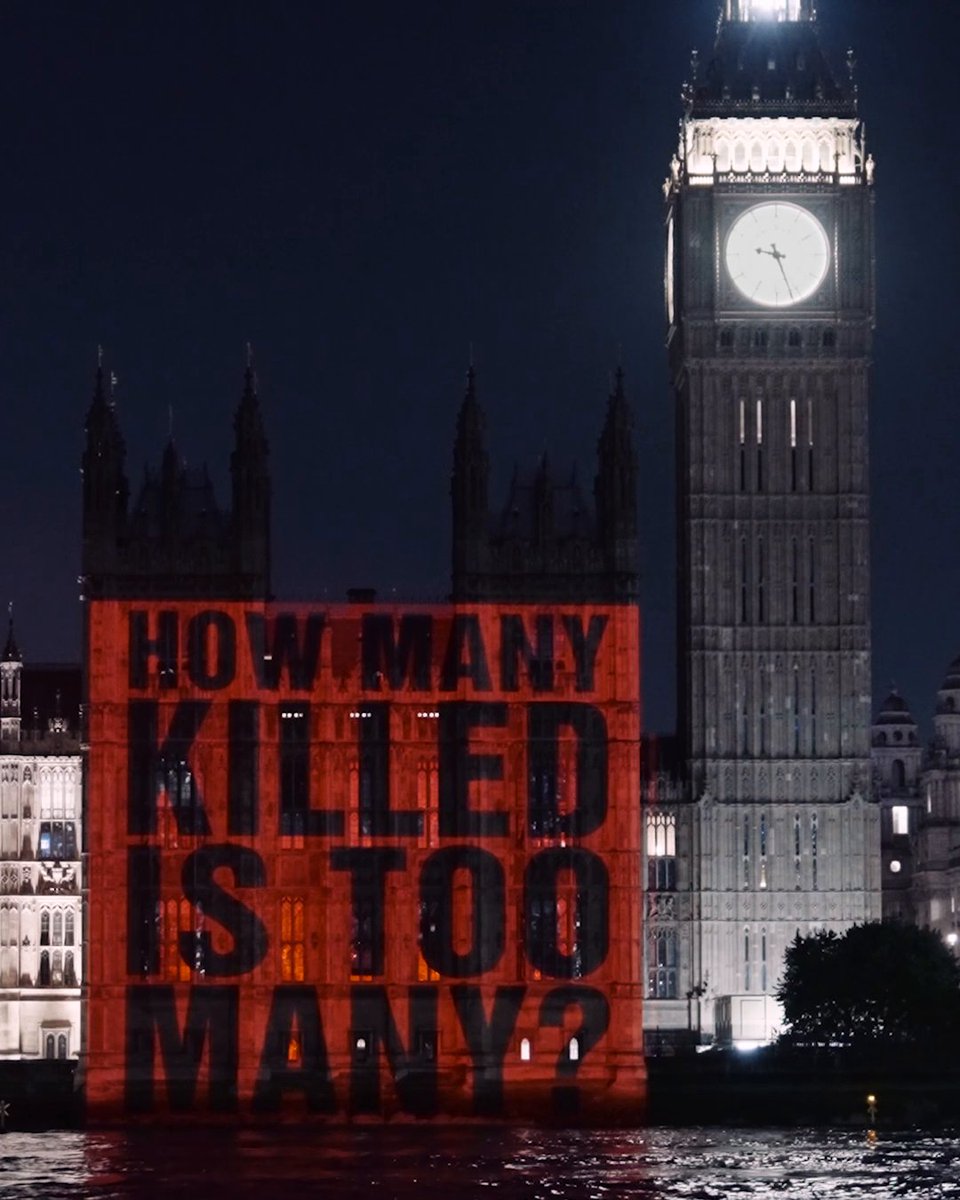 How many killed is too many? Only a ceasefire can protect civilians and lead to a just peace for all Palestinians & Israelis The UK Government must urgently push for an immediate ceasefire in Israel and the occupied Palestinian territory #CeasefireNOW