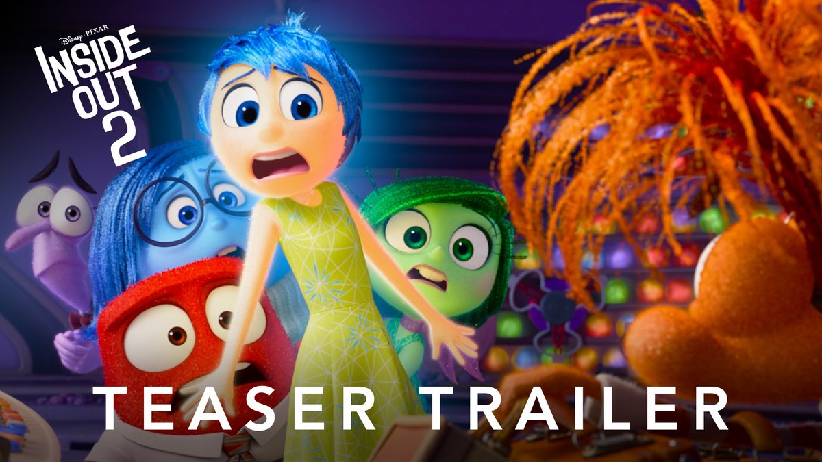 The first trailer for ‘INSIDE OUT 2’ has been released. In theaters on June 14.