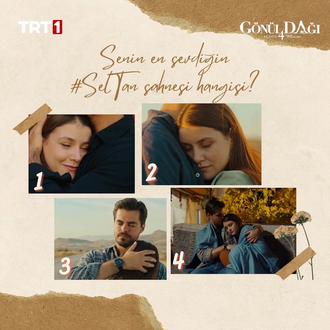 En sevdiğin #SelTan sahnesi hangisi? ❤️ #GönülDağı yeni bölümüyle cumartesi saat 20.00’de #TRT1’de! 📺 TRT 1