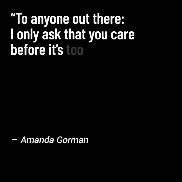 The call for peace is as timeless as it is urgent. All children in Gaza and Israel must be protected. All children deserve peace. The stirring words of poet and activist Amanda Gorman in "An Ode We Owe" serve as a reminder of the world we strive to build: