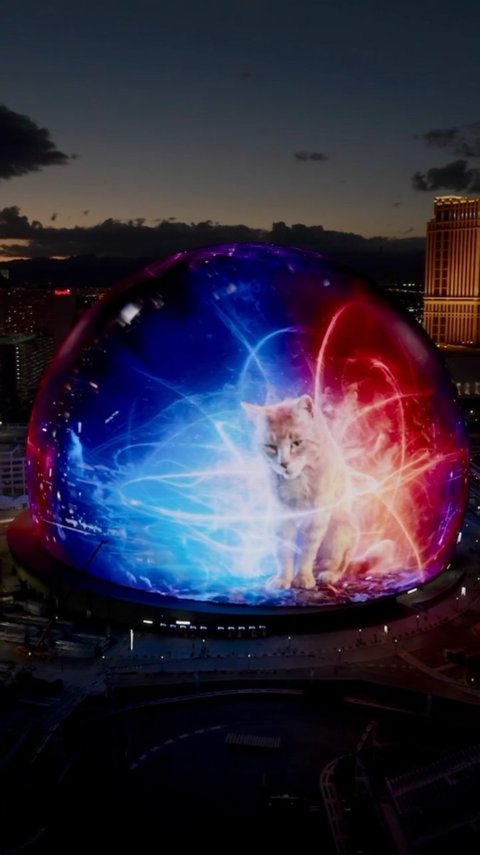 The cat’s out of the bag 😉 Autodesk and Marvel Studios’ The Marvels teamed up for an out-of-this-world activation on Sphere. #TheMarvels in theaters November 10. #MakeAnything