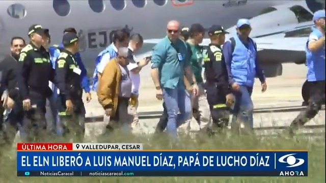 #ATENCIÓN | Primeras imágenes de don Luis Manuel Díaz en libertad. El papá del jugador Luis Díaz regresó con su familia tras estar 12 días en poder del ELN. Cubrimiento especial en