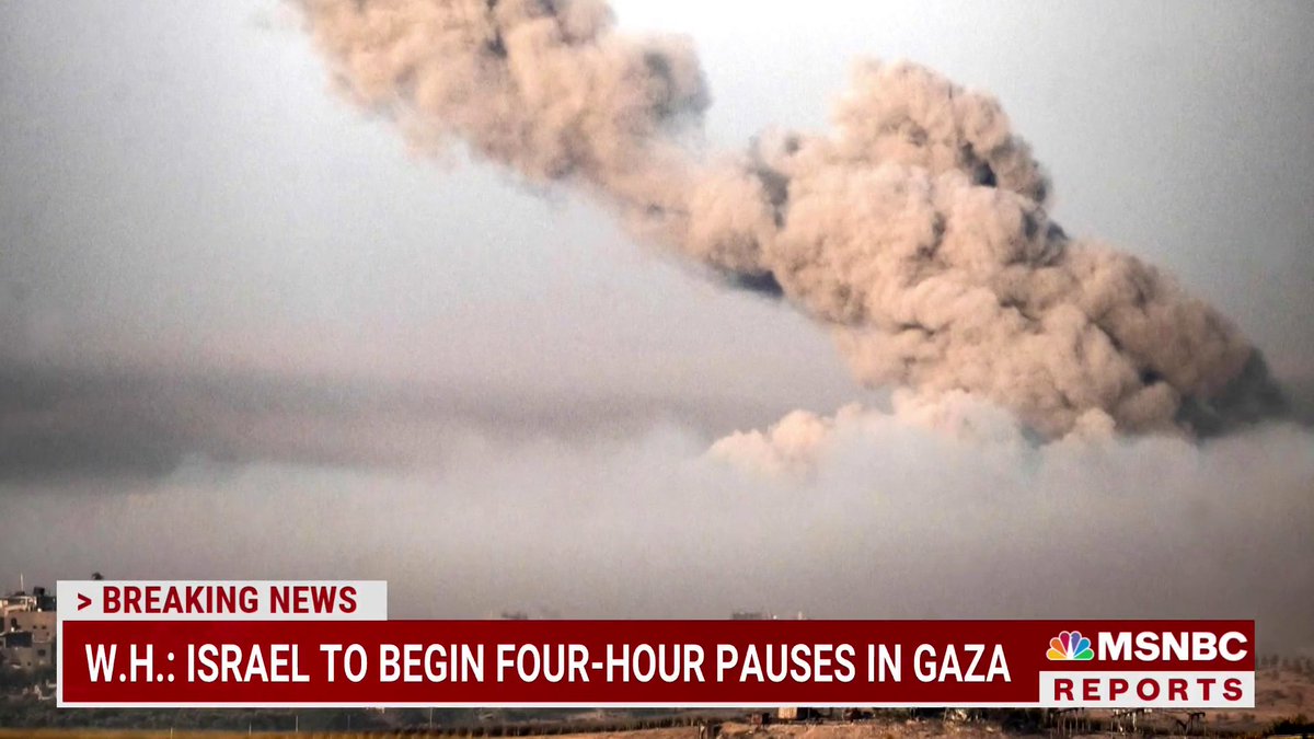 BREAKING: The White House says Israel has agreed to daily four hour pauses in fighting. Raf Sanchez explains how it will work and whether it could impact hostage negotiations.