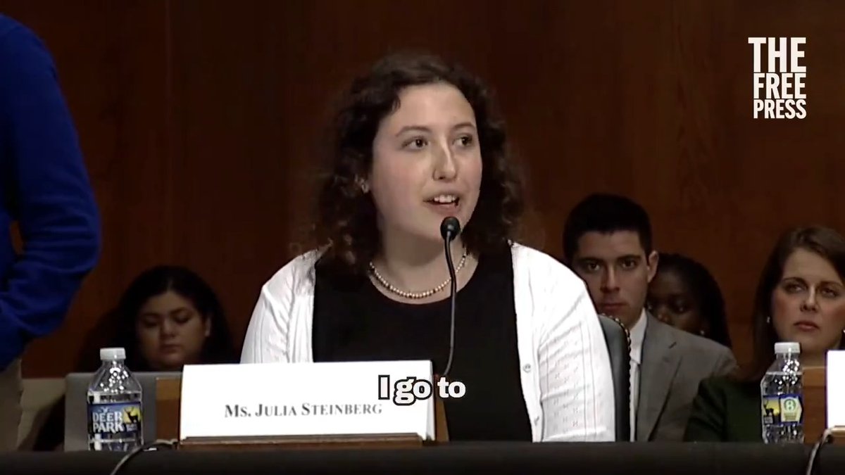 “A lot of people have expressed their shock about what’s happened on college campuses… but I wasn’t shocked. And I want to tell you why.” Watch Free Press intern @juliaonatroika’s testimony in front of Congress this morning on the rise of antisemitism on college campuses.
