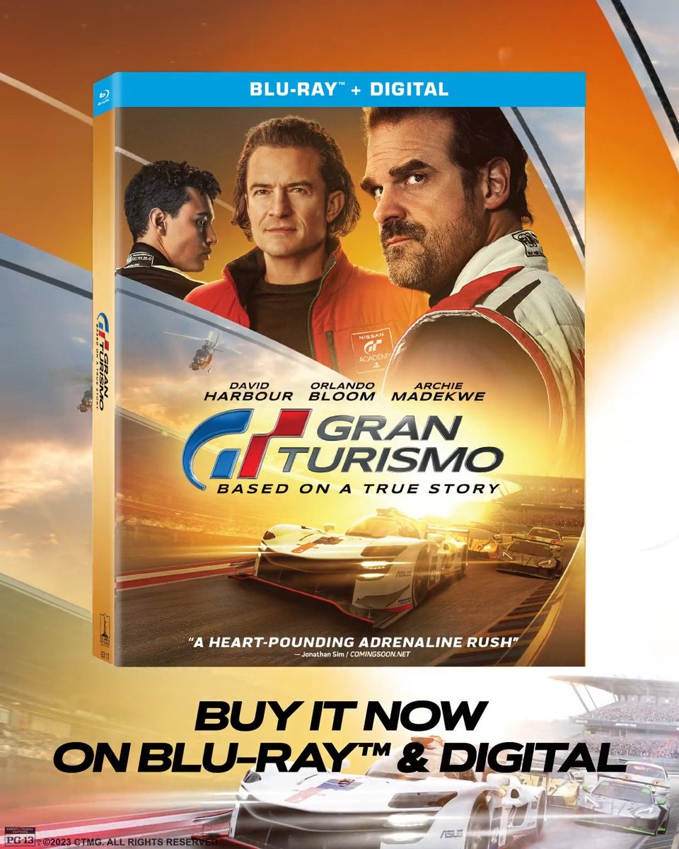 Start your engines and bring home #GranTurismoMovie on Blu-ray &amp; Digital: