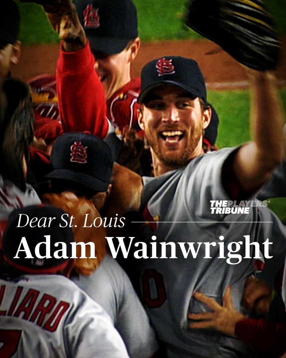 The end of an era. ❤️ Adam Wainwright says goodbye to the St. Louis Cardinals and the city of St. Louis.