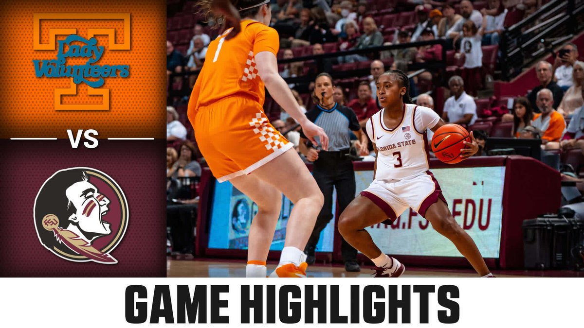 The No. 18 Florida State Seminoles hit shots from downtown like it was their J-O-B! 😤 Sealing an epic 92-91 win over the No. 11 Tennessee Lady Vols! 🍢 @FSUWBB | #ACCWBB
