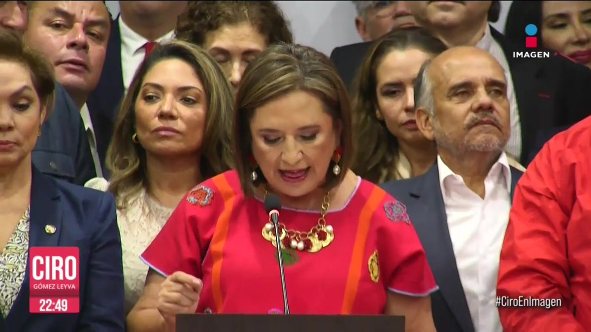 “Les digo de una buena vez: pondré todo mi corazón y todo mi talento en los próximos seis años”, dijo Xóchitl Gálvez Ruiz tras registrarse como precandidata del PRI a la presidencia de la República: