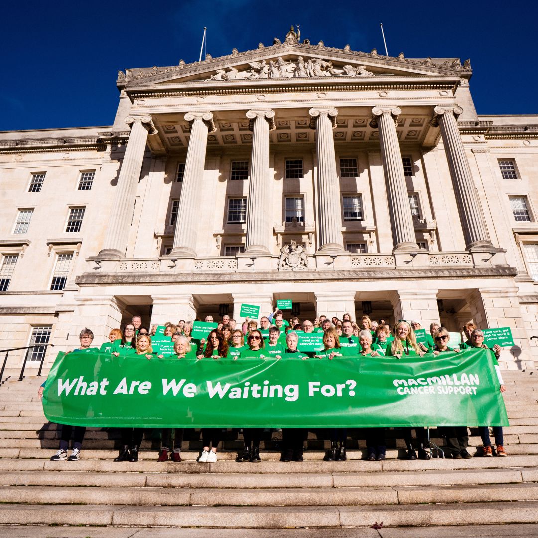 Northern Ireland hasn’t had a functioning government for nearly two years and cancer care is in crisis. This has meant the lives of people with cancer are at risk. Politicians must get back to work, resume governing and make the crucial decisions to fix cancer care.