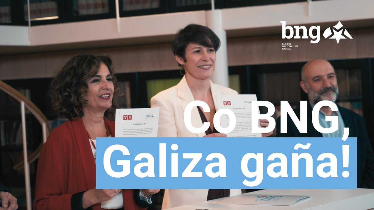 Galiza gaña cando ten forza propia en Madrid. Facernos valer e negociar en favor de Galiza é o que fai o BNG. #AcordoInvestidura 👉️ #AGalizaQueVén