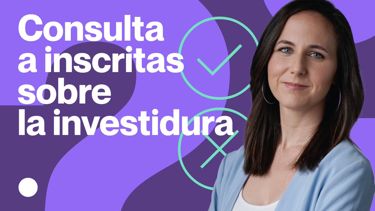 🟣 Queremos preguntarte algo muy importante: ¿Deben las/los diputadas/os de Podemos apoyar la investidura de Pedro Sánchez? En Podemos, las decisiones importantes las tomas tú. 🗳 Puedes votar desde el sábado a las 10h. hasta el martes 14 a las 22h. en