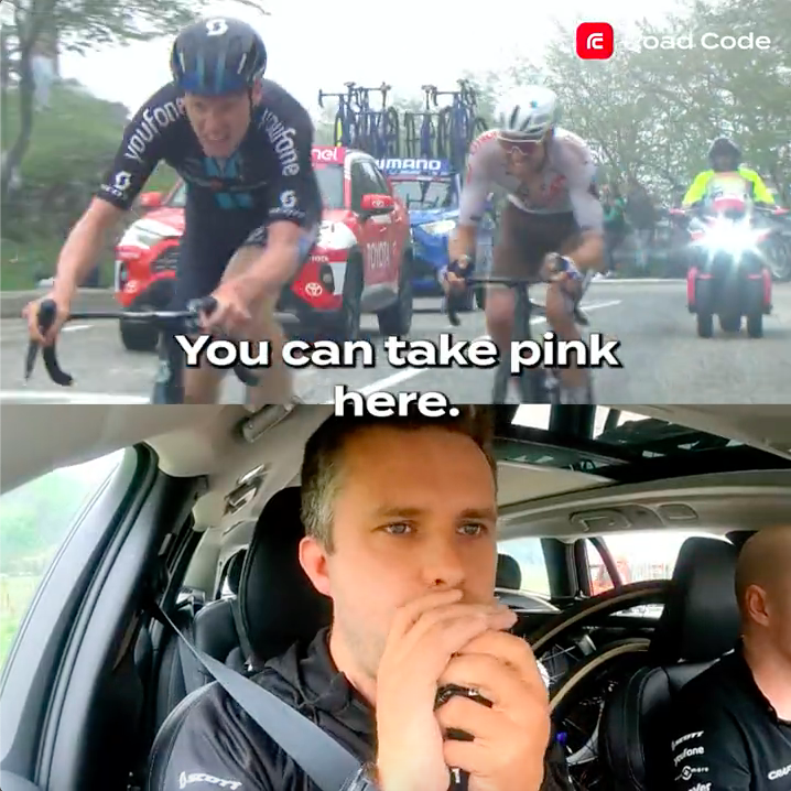 What it means to lead the Giro 👊😍 @TDSM_Firmenich Coach Matt Winston urged Andreas Leknessund into the pink jersey at the end of a superb ride on Stage 4 of the 2023 Giro d’Italia.