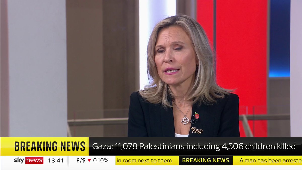 BREAKING: The number of Palestinians killed in Gaza has risen to 11,078, according to the Hamas-led health ministry. Among the dead were 4,506 children, it said, according to Reuters. Live updates: 📺 Sky 501, Virgin 602, Freeview 233 and YouTube