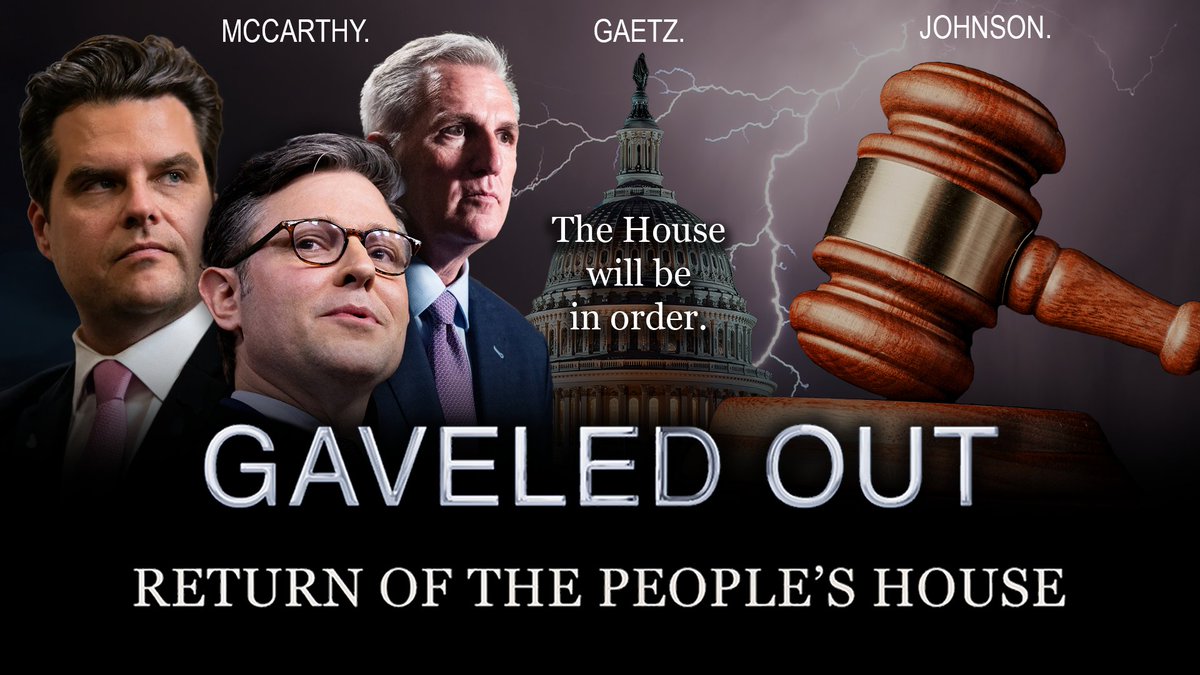 🎬 **PREMIERING NOW** 🎬 #GaveledOut: Return of The People’s House (2023) Get ready to dive into the heart of the battle for the gavel that led to the ousting of Kevin McCarthy as Speaker of the House. It's not just a film, it's a movement.