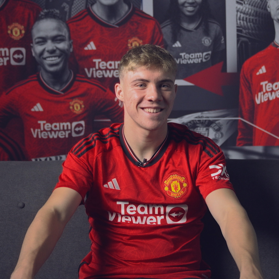 Always striving to improve 💪 It's Rasmus Hojlund's turn in the TeamViewer diary room to discuss his work ethic, family and fulfilling his dream of scoring for United ⬇️ #MUFC || #BringingYouCloser