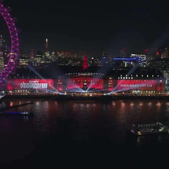 Modern Warfare III takes over London’s iconic Southbank 🚨 #MWIII #MW3 Available Now 👉