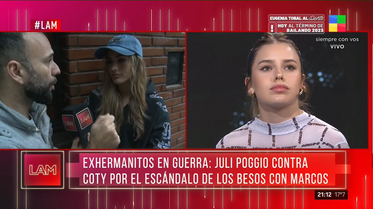 Juli Poggio fuerte contra Coty Romero #LAM