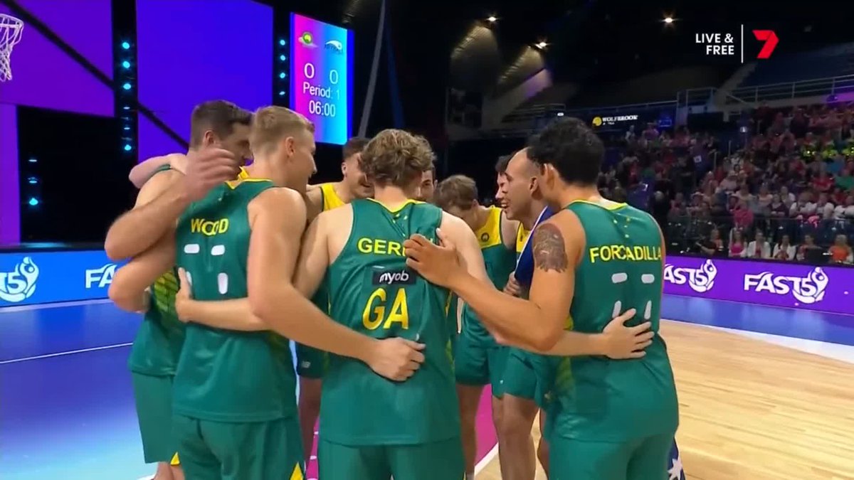 It's time for our first MENS match! Our Aussie Kelpies take on the South Africans in their opening game! Dance along to their rendition of the Nutbush ๐ฅ Watch FAST5 live on 7plus! #FAST5Netball | Netball Australia