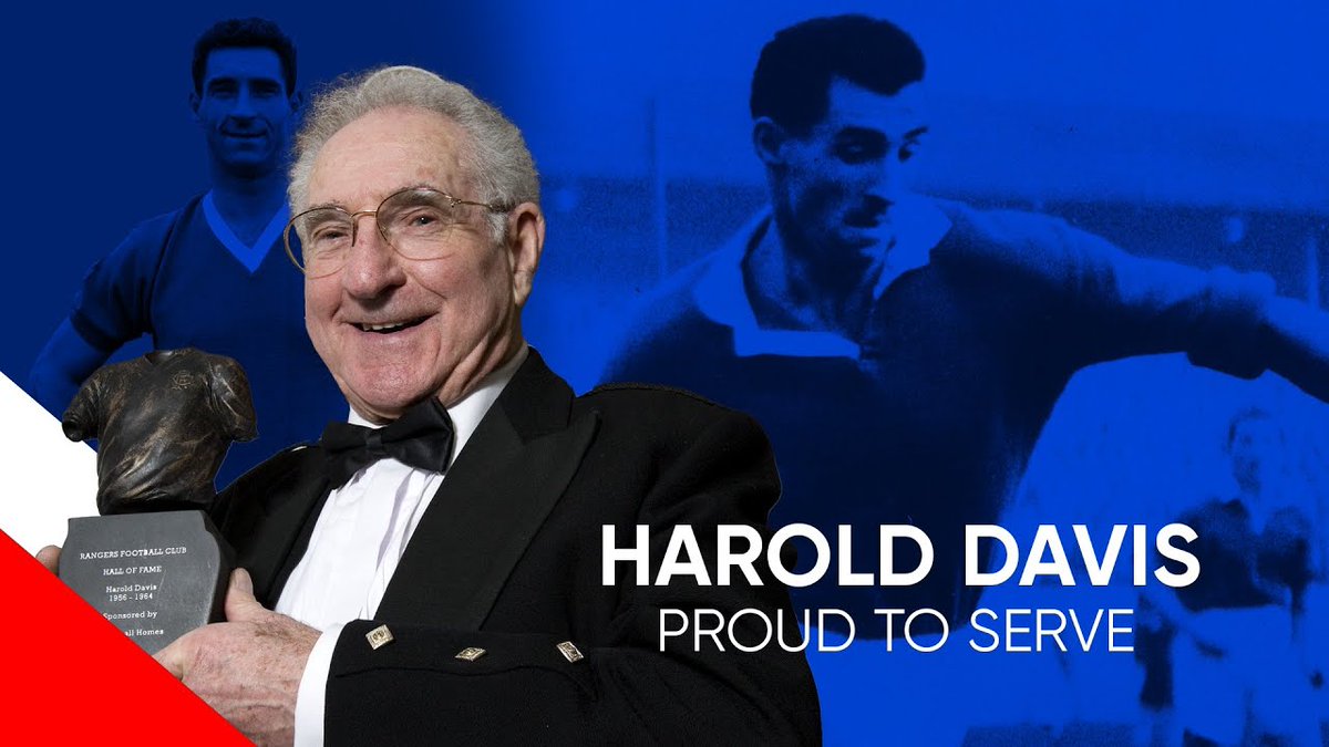 While serving with the Black Watch, Harold Davis was shot & endured a 2-year rehabilitation. He would remain at Ibrox for 8 years & win multiple honours. Harold was also Patron of the RFC Erskine Appeal, where he helped injured veterans. 📺 Watch Now: