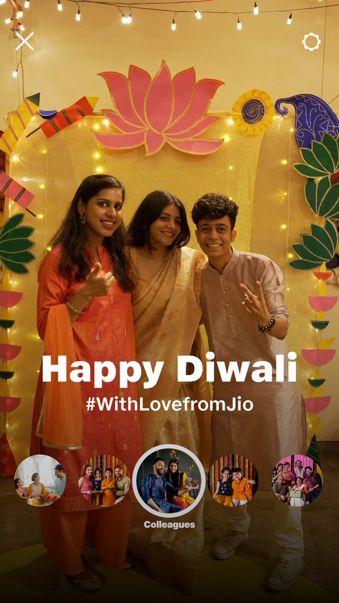 May this Diwali truly light up all your connections with joy and happiness. 💙✨ #WithLoveFromJio