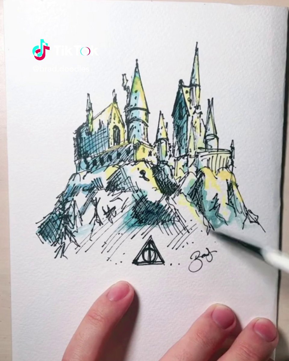Welcome to Hogwarts School of Drawings and Doodles 💖 See more from this creator on TikTok @/brad.doodles