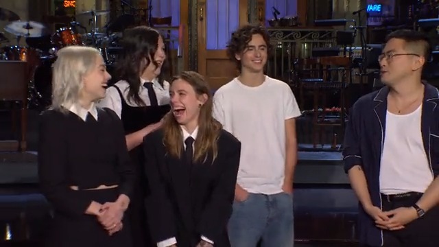 Promo bloopers with Timothée Chalamet, boygenius, and Bowen!