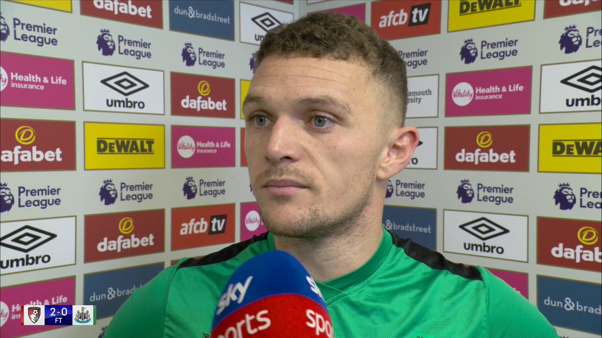 "There is no need to panic" Kieran Trippier explains his exchange with a Newcastle fan at the end of their defeat to Bournemouth ⚫⚪