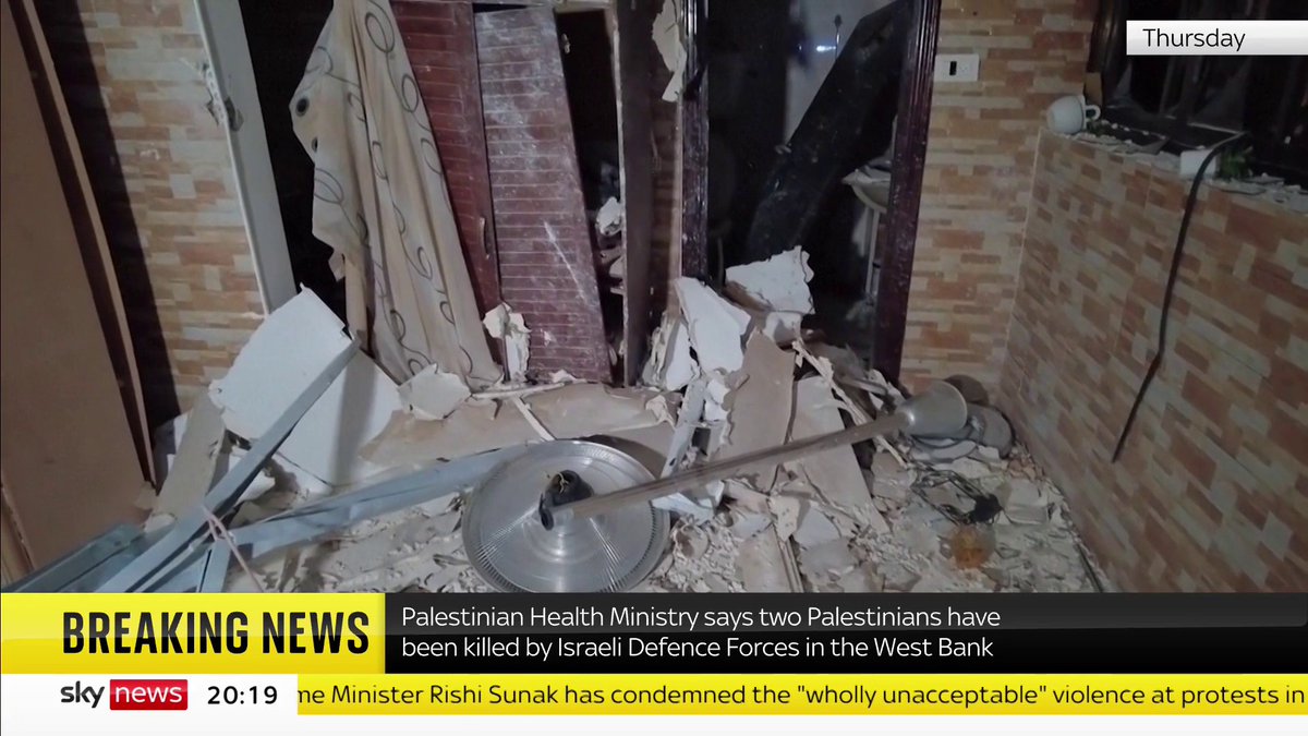 BREAKING: The Palestinian health ministry has claimed that two Palestinians have been killed by Israeli Defence Forces (IDF) in Jenin, a city in the West Bank. 📺 Sky 501, Virgin 602, Freeview 233 and YouTube