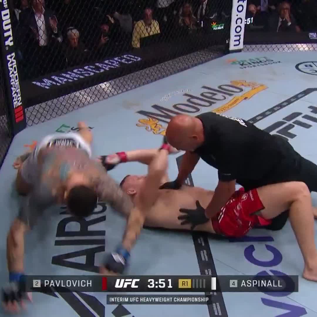 TOM ASPINALL GETS IT DONE!!! 🤯 Tom Aspinall gets the TKO in round one! #UFC295