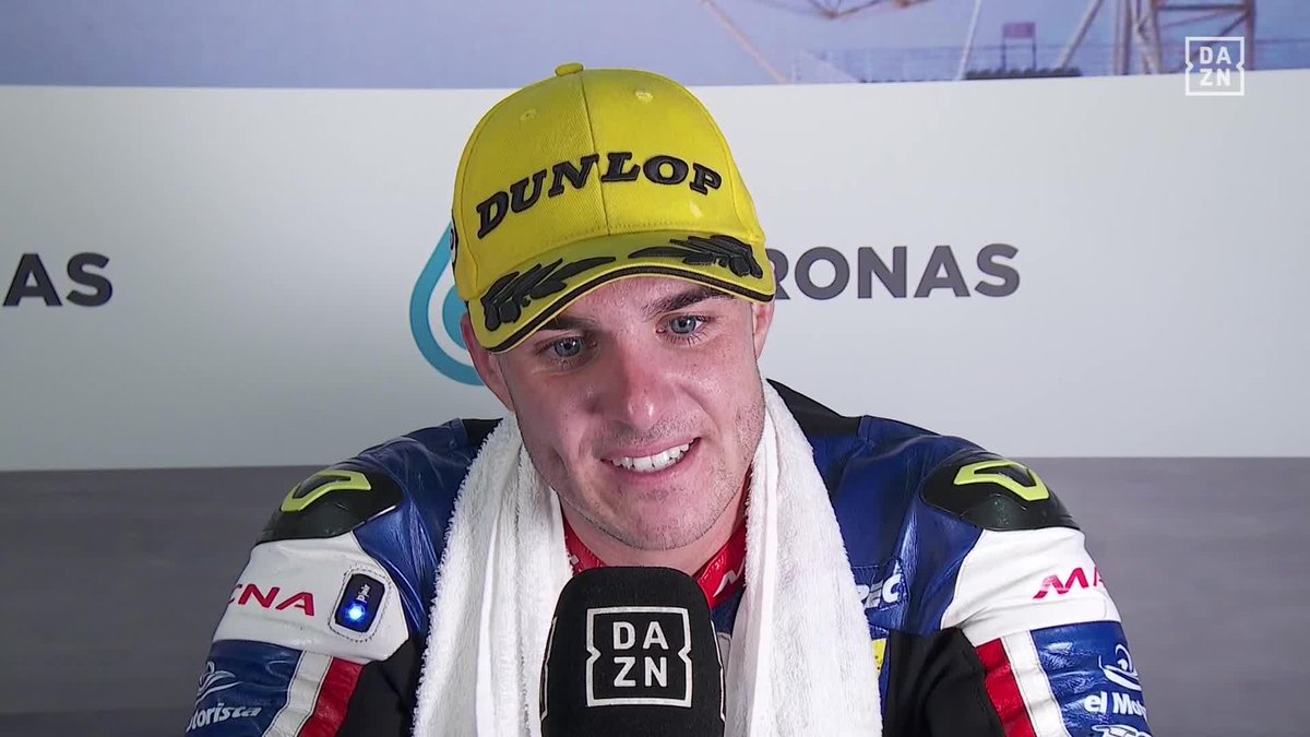 El alivio de conseguir su primer podio en Moto2, de salir de un pozo muy profundo y de conseguir demostrar su talento 👏 🗣️ Marcos Ramírez: "Estaba mal" #MalaysianGP 🇲🇾 #MotoGP 🏁