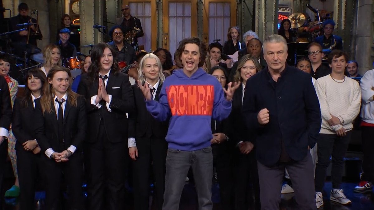 Thank you, Timothée Chalamet, boygenius, and AlecBaldwin(HABF)! Goodnight!