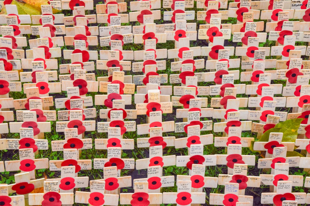 In Flanders fields the poppies blow Between the crosses, row on row. #LestWeForget