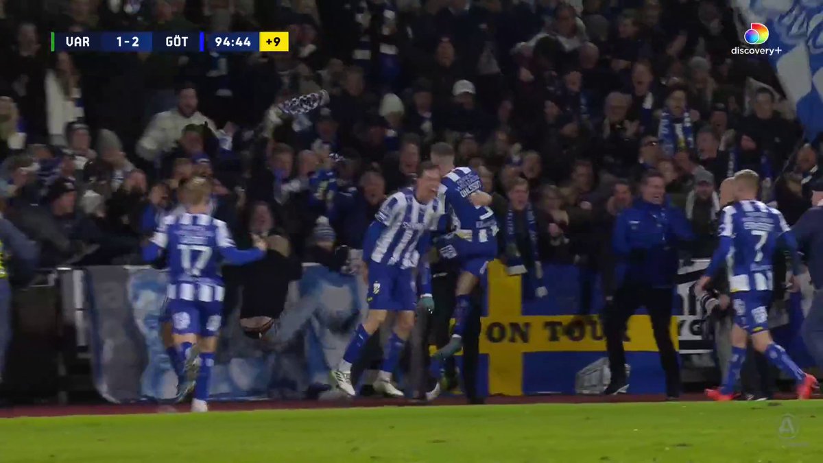 Adam Carlén gör 2-1 för IFK Göteborg i den 95:e matchminuten! Se matchen på