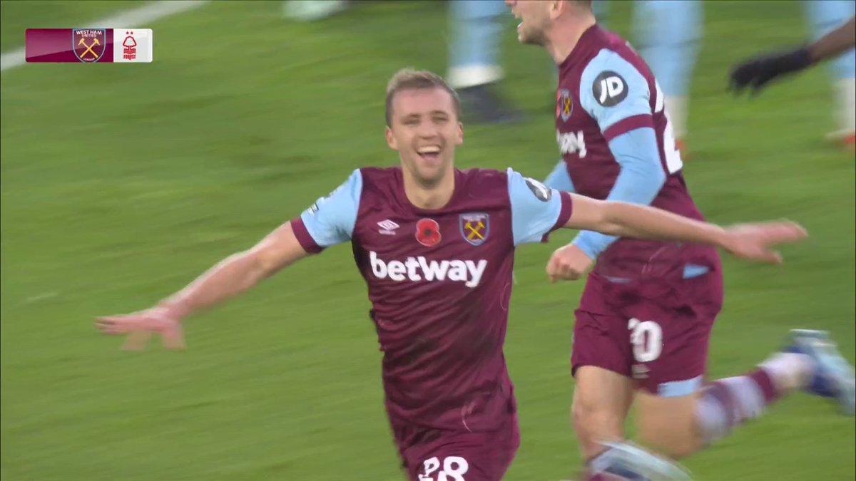 Tomas Soucek’s winner for West Ham! ⚒️⚽️