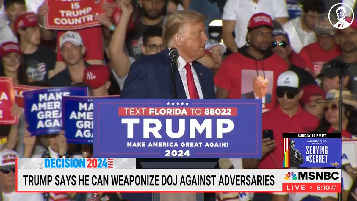 Trump claims he will use our country's institutions to pursue his own political vengeance agenda. This is not the mark of a leader, but of a narcissistic lunatic. His lunacy will not keep him out of office, only voting him out will. Rick Wilson has more on The Katie Phang Show.