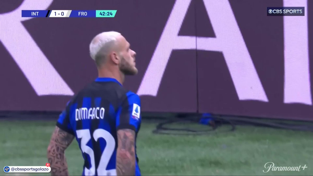 FEDERICO DIMARCO FROM THE PARKING LOT 😱 (via CBS Sports Golazo ⚽️)