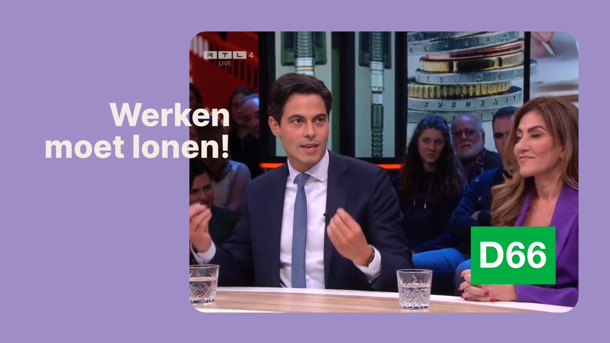 Werken moet lonen, of vinden jullie dat niet meer VVD? ๐ #RTLdebat