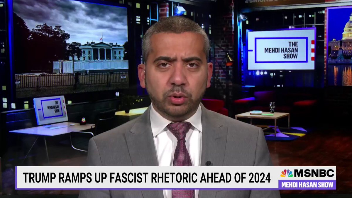 "From punishing his political opponents to locking up immigrants in camps to deploying the military – all while echoing the hateful rhetoric of Hitler – we know what we can expect if [Trump] retakes the White House." My monologue today on Trump&amp; "vermin":
