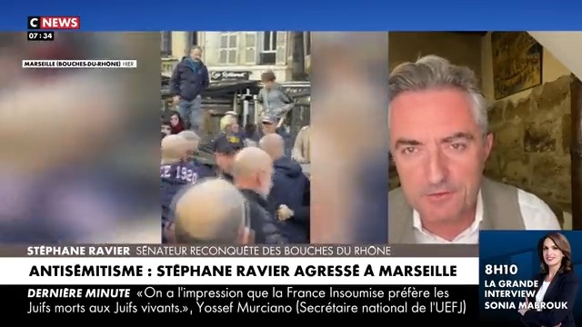 🎥 J’ai été agressé par un militant d’extrême gauche, mais j’ai reçu le soutien de la part de l’ensemble des partis politiques présents, ainsi que des représentants de la communauté juive. #Marchecontrelantisemitisme