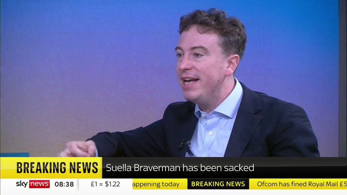 BREAKING: Suella Braverman has been sacked 📺 Sky 501, Virgin 602, Freeview 233 and YouTube