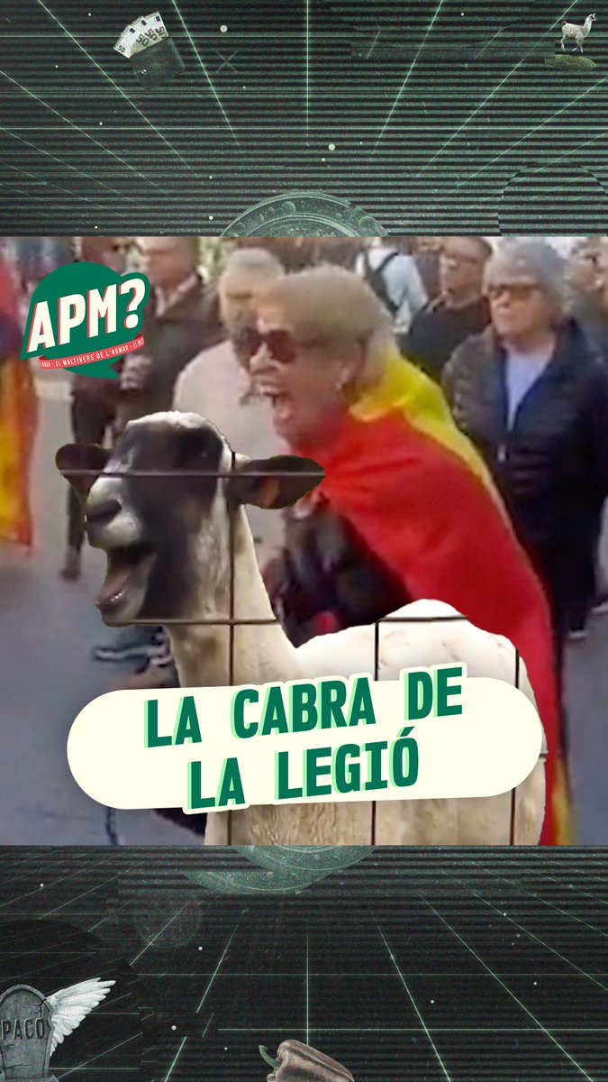 Aquesta senyora s'ha reencarnat en la cabra de la Legión 🐐