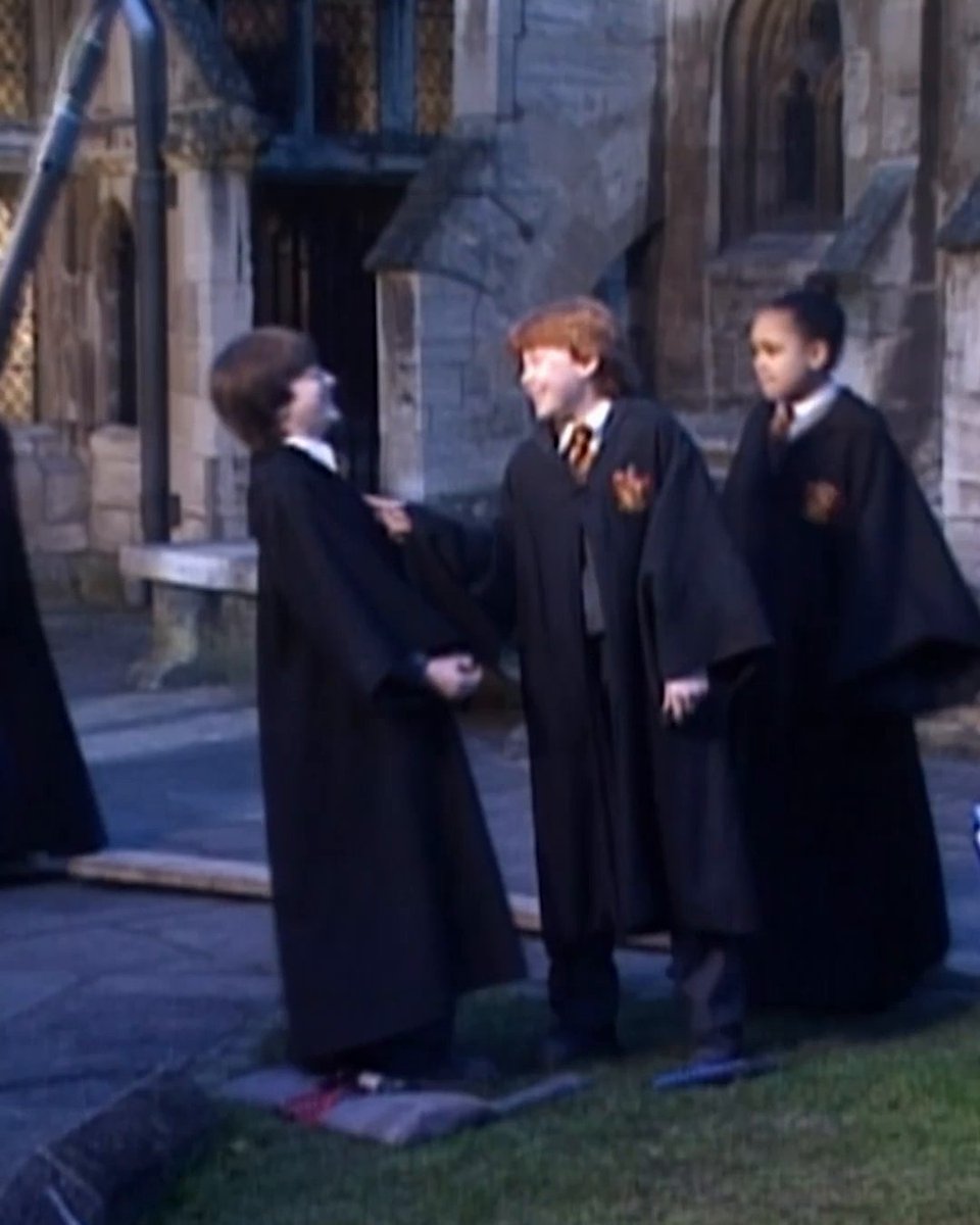 It's not so bad being a Hogwarts student 😌 #BehindTheScenes