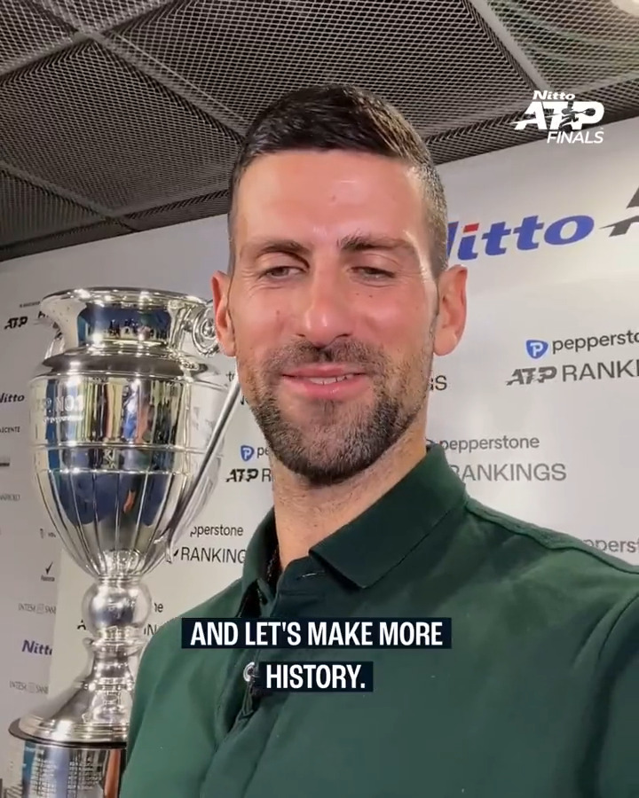 A message from the man himself 🤳 ☝️🏆 Novak Djokovic